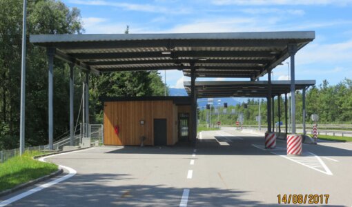 Asfinag, A14, traffic control point, examination structure works by amiko Bludenz