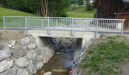 Rofel-river Nenzing, planning building new bridge by amiko