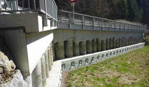 Kontrolle Bohrpfahlwand L48 für Land Vorarlberg