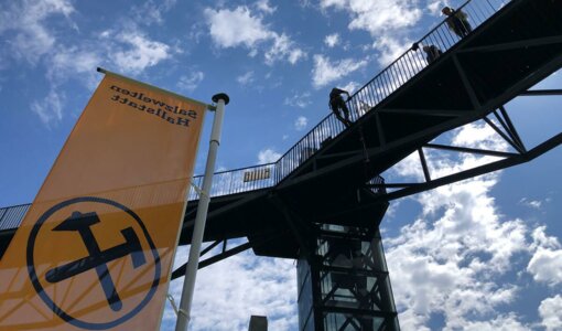 Salzwelten Hallstatt, inspection of footbridge by amiko bau consult, Bad Ischl