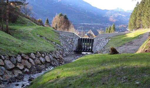 Bad Goisern, neues Filterbauwerk Zlambach, Statik durch amiko bau consult
