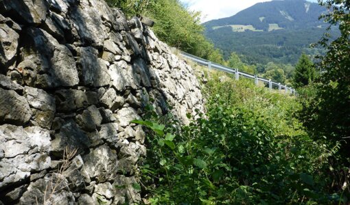 inspection of natural stone masonry, county road Vorarlberg, amiko