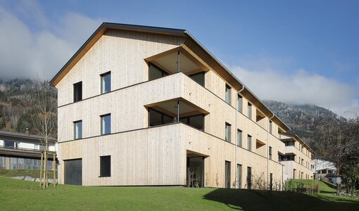 amiko - static-constructional processing for building of housing estate in Schnifis