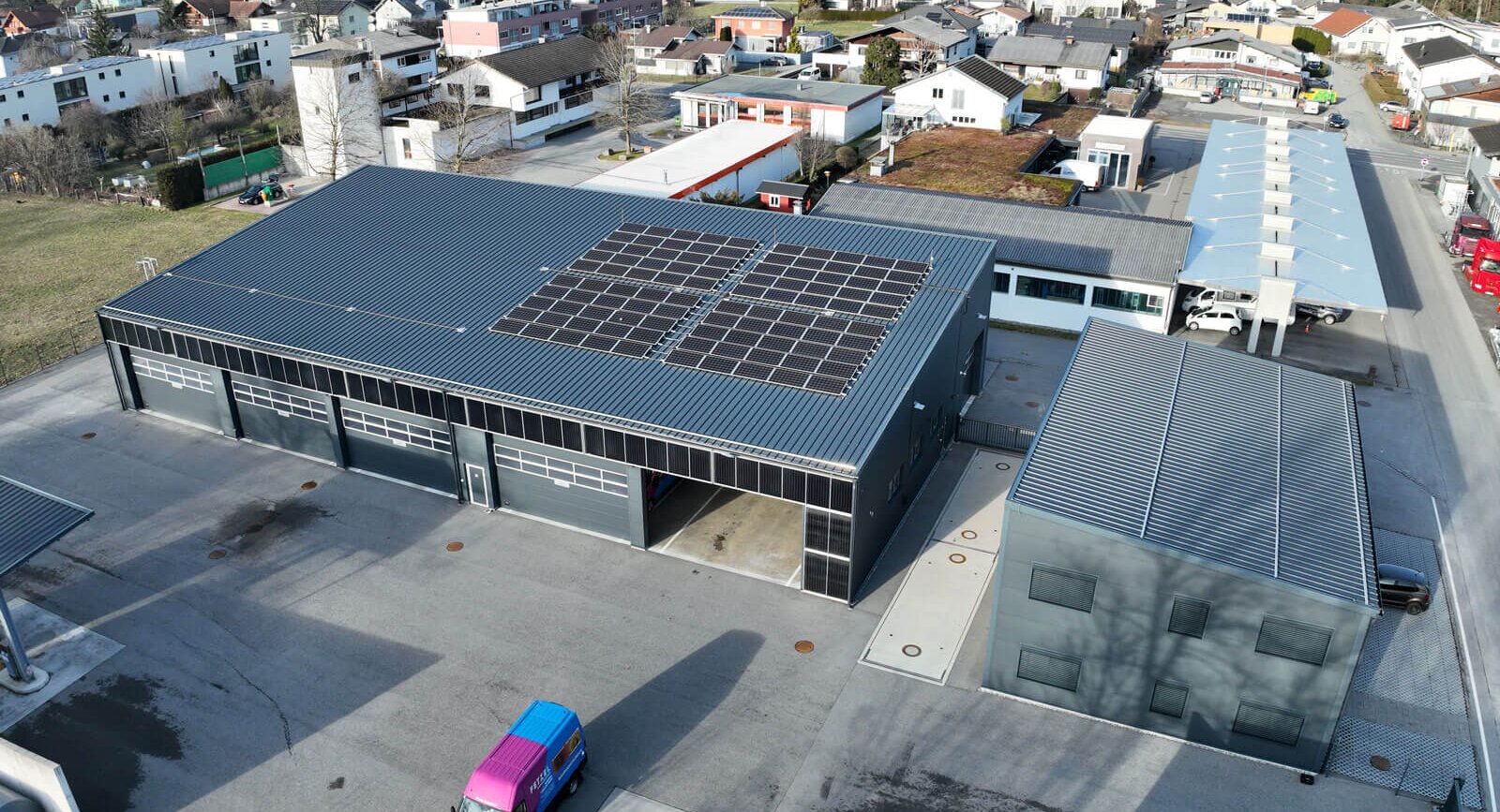 New construction of commercial building in Schlins (A)
