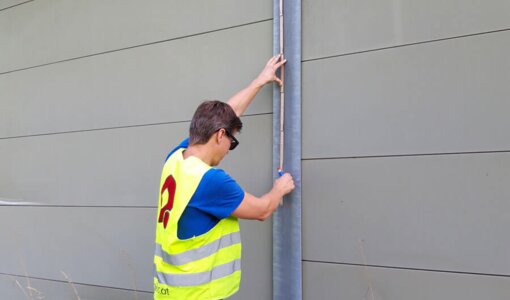 Vermessung alte Lärmschutzwand durch amiko bau consult, Bad Ischl