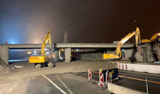 Asfinag, new construction of bridge at junction Bludenz-Buers