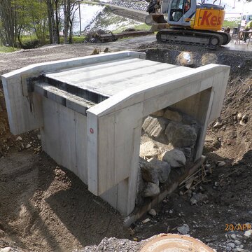 New building of Rofelbach-bridge, Nenzing (A)
