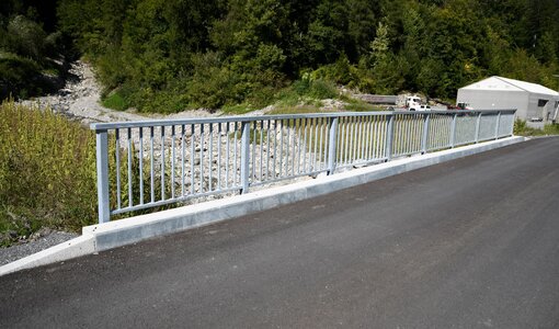 Schlosstobel river Thueringen, new building of bridge