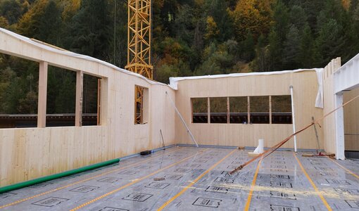 Neubau Werkstätten und Lagergebäude Erhart Holz