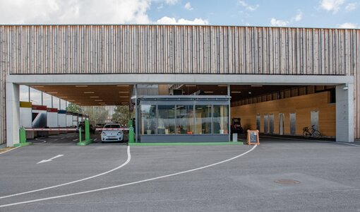 waste collection center Vorderland (A), structural analysis solid construction