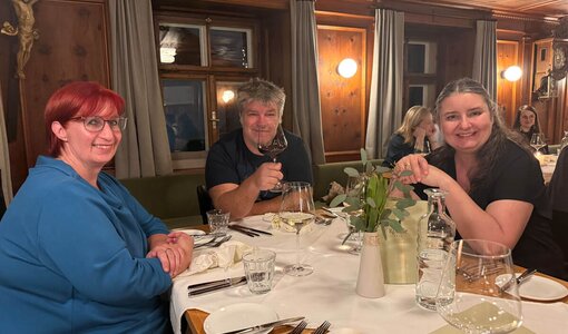 amiko bau consult is celebrating Christmans in the hotel Roessle Braz (A)