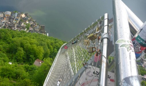 View on Hallstatt from observation platform