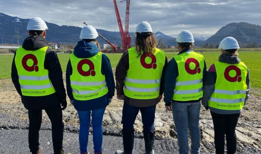 team of amiko at dismantling of bridge Maeder (A) - Kriessern (CH)