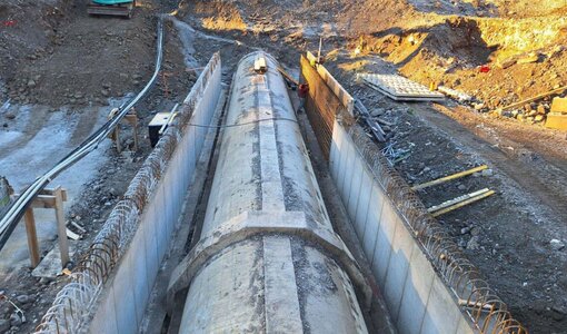Planning re-allocation of penstock Schlosstobel river by amiko bau consult