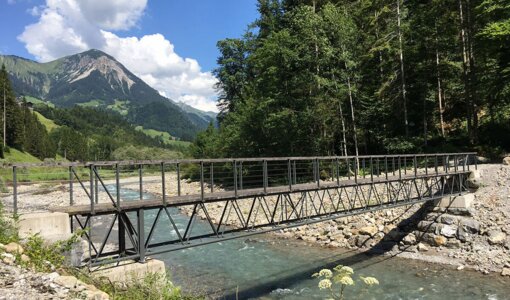 Kranträgerbrücke in Sonntag, Vorarlberg