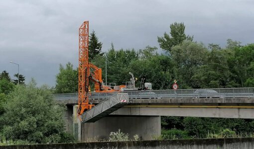 Use of areal plattform for bridge surveys amiko bau consult