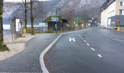 rebuilding of bus terminal, Hallstatt, Upper Austria, amiko bau consult