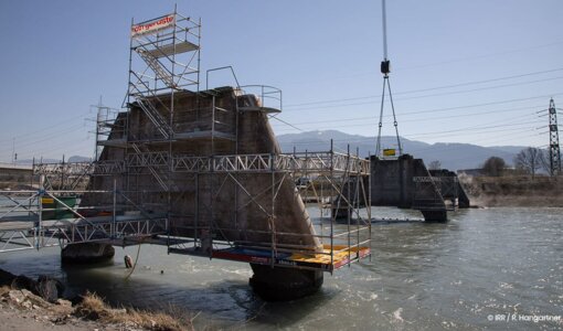 International Rhine-Stream-Control, lifting of bridge foundations, planning amiko