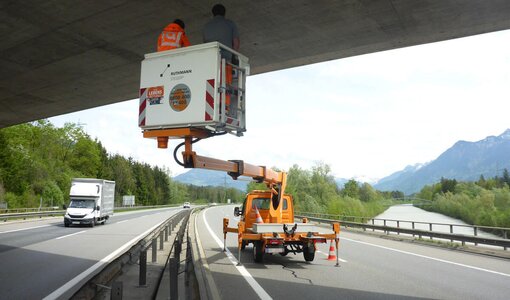 Überprüfung Brücken auf der A14 und S16 durch amiko bau consult, Bludenz