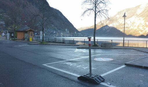 traffic management for buses Kernmagazinplatz Hallstatt, planning amiko