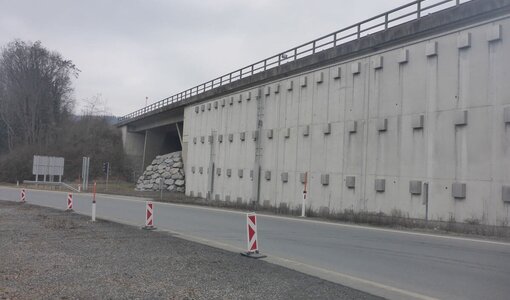 Anchoring wall A14, Rhein valley and Walgau motorway