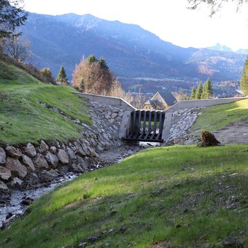 Flood protection Zlam River - widening Pötschen River