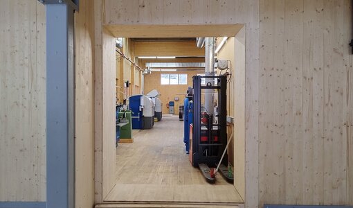 Maschinenraum neu Werkstatt Erhart Holz