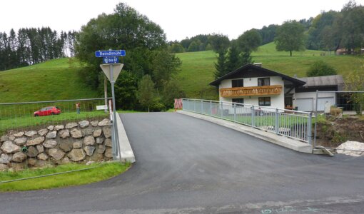 calculation of extension for existing bridge over retention area in Aurach