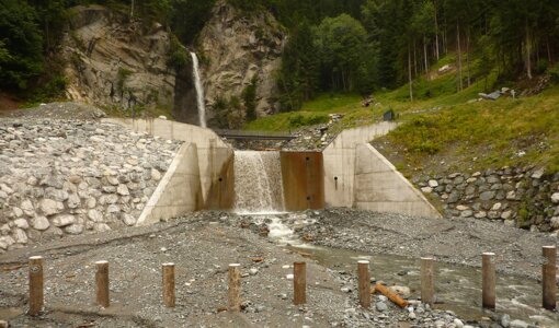 WLV Bludenz, torrent barrier Balbierbach, structure planning and static calculations by amiko