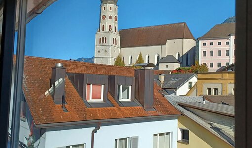 View on old town center Bludenz, Vorarlberg (A)