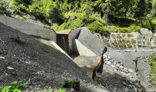 WLV Bludenz consolidation check dam planning by amiko