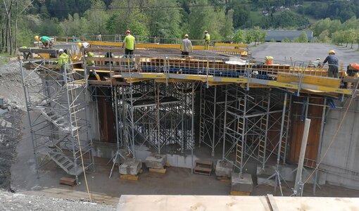 Vandans (A), Auenlatschbach, structural analysis new building bridge amiko bau consult