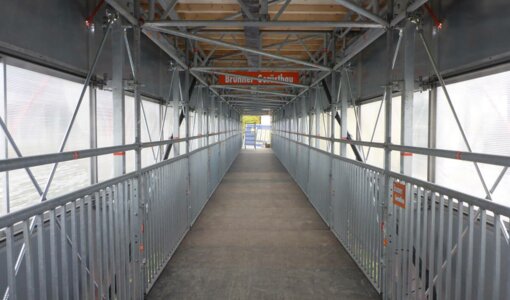 Pedestrian bridge Bludenz-Bürs at motorway junction, verification of structural calculation amiko bau consult