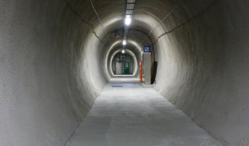In-situ inspection crosscut tunnel Kalcherkogel, A02, amiko bau consult