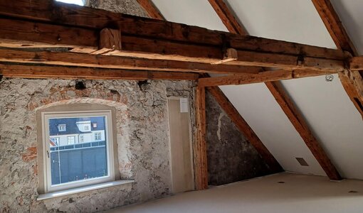 Restauration roof truss, structural calculations amiko bau consult