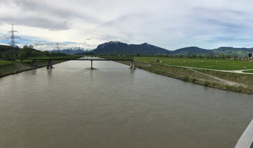 bridge across Rhine, International Rhine-Stream-Control, amiko bau consult