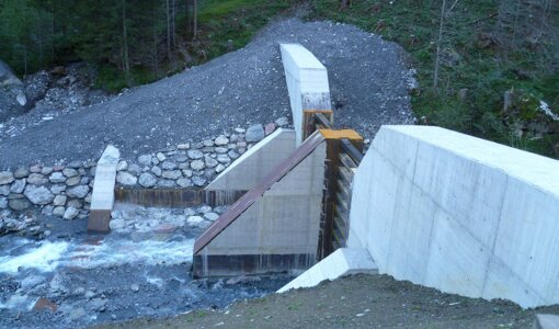 amiko - structural analysis for building of barrier at Alvier-river for torrents and avalanche protection control
