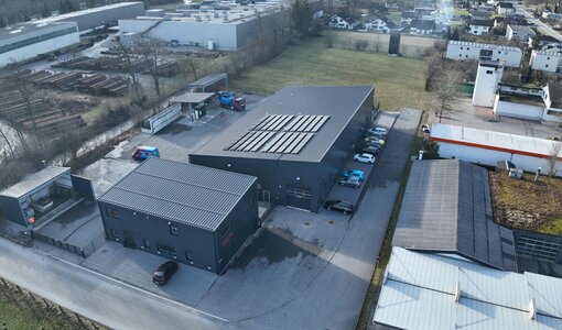 New building Fetzel Schlins drone view