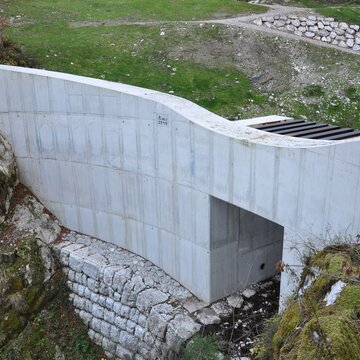 New building of filter barrier Hallstätter Mühlbach