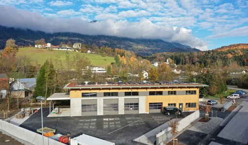 Municipality Schlins, new building yard, structural calculations amiko bau consult