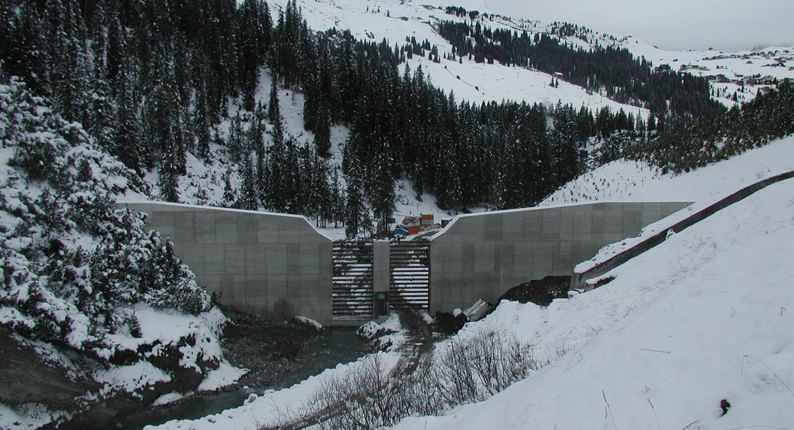 Planning slit dam mountain torrent, Lech a. A. (A)