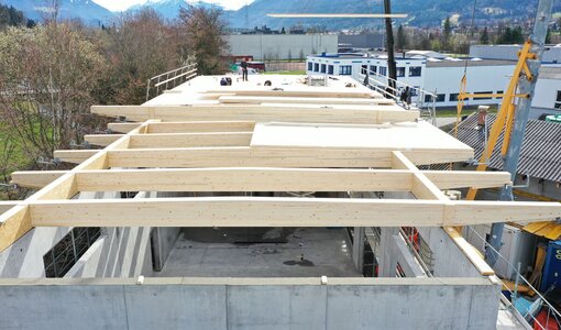 Schlins (A), new building yard, draft of constuction details by amiko bau consult