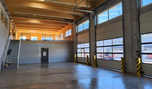 Interior view building yard Schlins, Vorarlberg