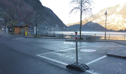 traffic management for buses Kernmagazinplatz Hallstatt, planning amiko